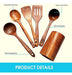 NHAF Cooking Utensil Set, Premium Teak Wooden Spoons 1