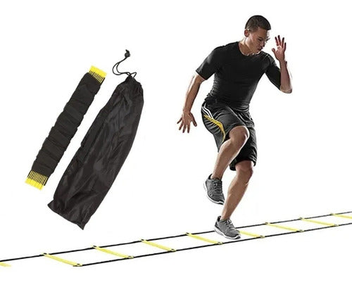 Hoy Ventas Kit Set De Entrenamiento Escalera 5.5m + 10 Conos Tortuga 1