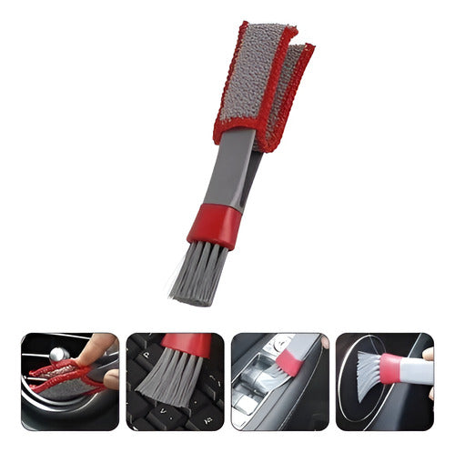 SHOP MATUY Double Brush for Cleaning in Car, Keyboard, and Panels 0