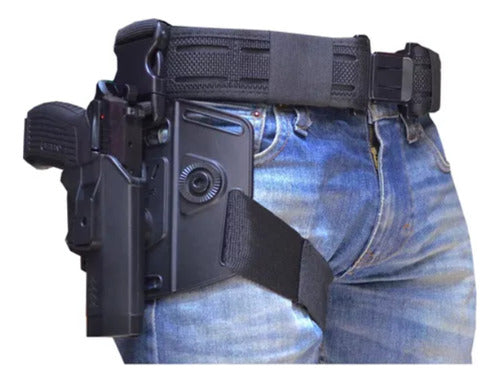 Boer Tactical Kit Level 2 Pistol Holster Bersa 380 + Low Ride Adapter Base 0