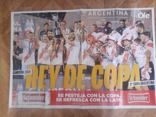 Olé! Poster River Campeón Copa Argentina 2019 0