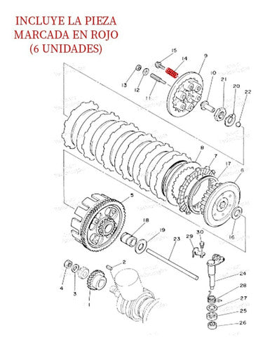 Prox Racing Parts Kit Resortes Canasta De Embrague ATV Yamaha Banshee 350 1