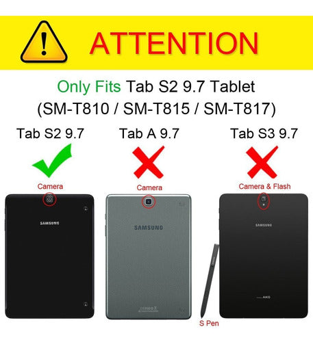 Fintie Slim Shell Case for Samsung Galaxy Tab S2 9.7 - Navy 1