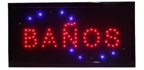 Generic LED Bathroom Sign 48x25cm 0