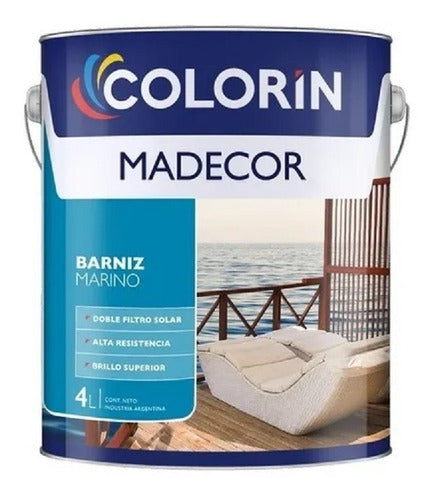 Madecor Marine Varnish X 3.6lt. Colorin- P Zero Ramos Mejia 0