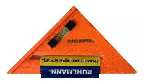 Multi-Angle Plastic Square with Bubble Level by Ruhlmann 1