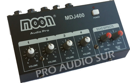 Consola Moon Mdj400 4 Entradas Mixer Estudio Vivo Sonido Pro 0