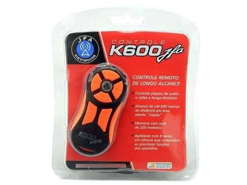 Kit 2 Controle Remot Longa Distancia Jfa K600  Preto Laranja 2