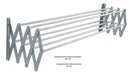 Kevin Aluminum Wall-Mounted Extendable Clothes Drying Rack 60cm 1