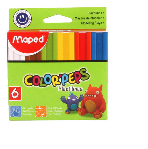 Maped Color Peps Modeling Clay 20 Gr X 6 Assorted Units 1