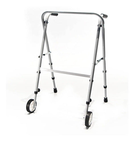 Ortopedia Walsh Folding Height Adjustable Walker with Wheels 0