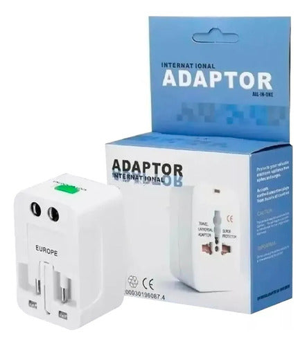 Adaptador Enchufe Universal Viajero Viaje Turismo 110v 220v 0