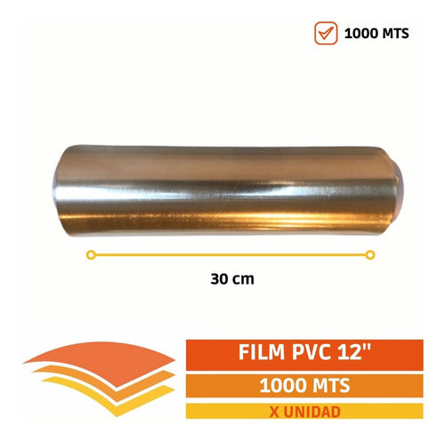 Transparent Food-Grade PVC Film Roll 30cm X 1000mts 1