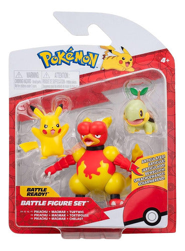 Caffaro Set of 3 Pokémon Action Figures - Battle Ready Pack 0