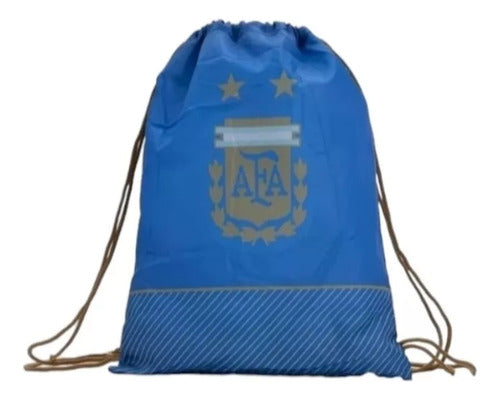 City Blanco Poncho De Toalla Infantil Clubes Argentina Afa Más Mochila 2