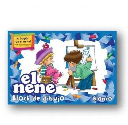 El Nene Block White + 2 El Nene Color N5 24 Sheets 0