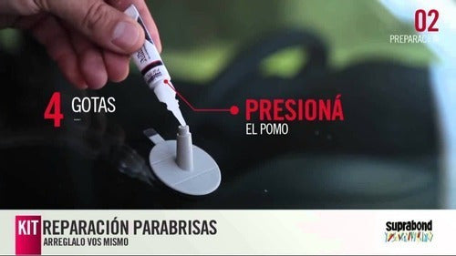 Suprabond Kit Set Repara Parabrisas Vidrio Cristal 1