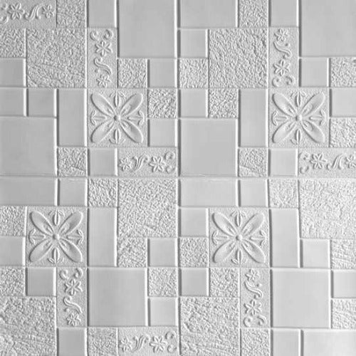 CPR 3D Adhesive Wall Panel Mosaico Marfil Pack of 8 0