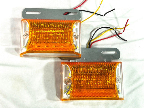 Generic 24V LED Trailer Tail Lights x2 Amber A12 3