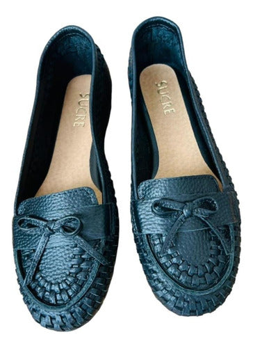 Sucre Moccasin 1163 Flat Leather New Season 7