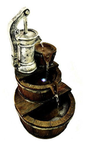 Large Water Fountain 42.5cm Aljibe Jars + Led Light Zn 3