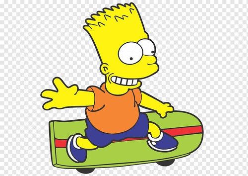 Bart Simpson Figure Skateboarding - Homero Lisa Marge 6