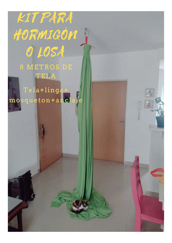 Gancho+linga+mosqueton+tela Para Acrobacia 8mt Envio Gratis 0