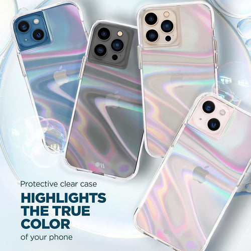 Case-Mate Iridescent Transparent Case for iPhone 13 6.1 1