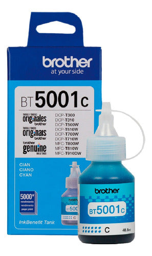 Pack Tintas Color Brother Original Bt5001 T500 T300 T700 1