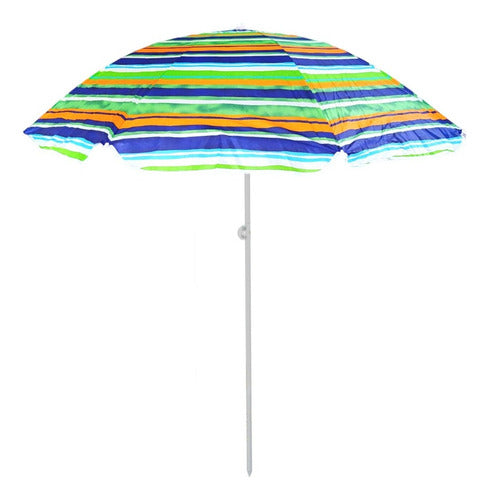 Bz3 Beach Umbrella 1.80 Mts - Ideal for Garden, Camping, and Pool 0