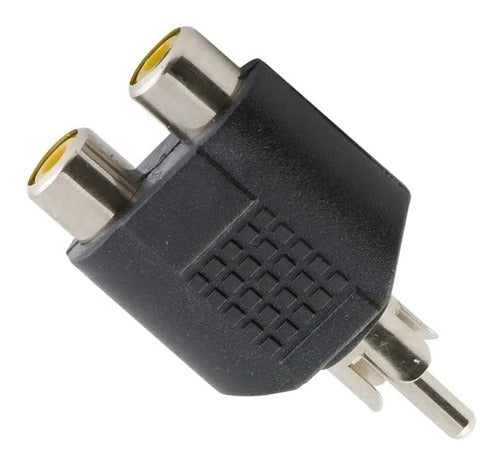 RCA Male to 2 RCA Female Splitter Adapter x 100 Pack 0