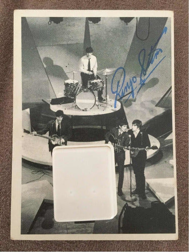 Lote N° 7-  Son 5 Tarjetas Los Beatles  Firma Impresa 1964 1