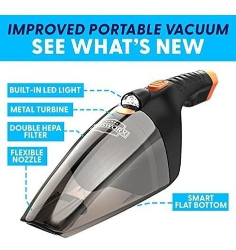 Thisworx Portable Car Vacuum Cleaner C/LED 12V For Autos/Black 1