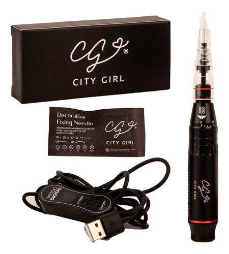 City Girl Dermograph Tattoo with Micropigmentation Needle 0