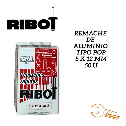 Ribot POP Aluminum Rivet 5 X 12 Mm Box of 50 Units 1