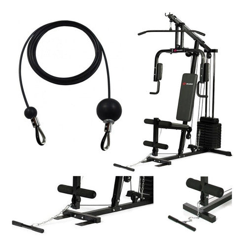 TECNOGYM Repuesto Multigym Cable De Acero Inferior 4 Mtrs Olmo Fit 90 0