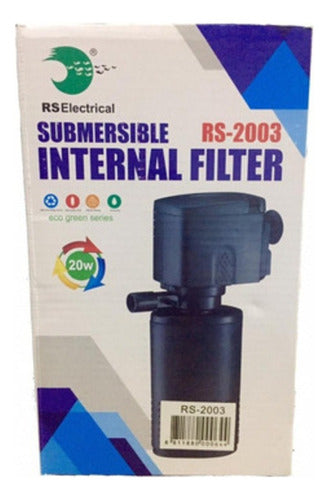 RS Electrical Rs-2003 Filtro Interno Acuario Pecera Venturi Hasta 300L 2