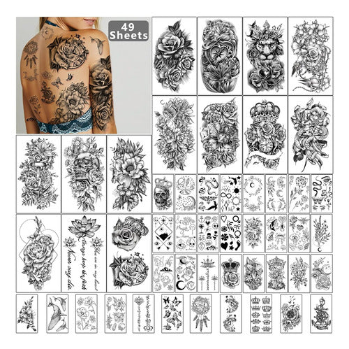 Metuu 40 Beautiful Temporary Tattoos Tgouy 0