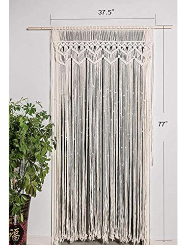 Hysunland Macramé Curtain for Dividing Door 1