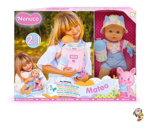 Original Cute Nenuco Paseo with Mateo Bebote Doll Toy 0