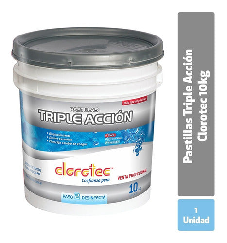 Clorotec Triple Action Tablet for Pools 10kg 1