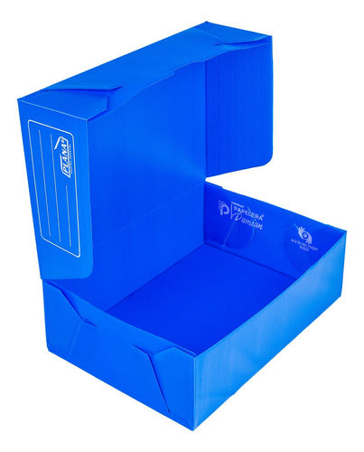 Plana Caja Archivo Plástico A4 12cm Plana 705 Pack 50u 33x24x12cm 0