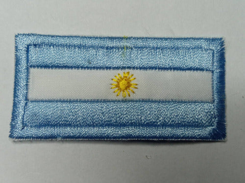 Parche Aplique Aplicacion Bordado Bandera Argentina 1xunidad 1