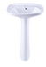 Pie Columna Loza Roca Capea Baño Porcelana Mueble Blanca 2