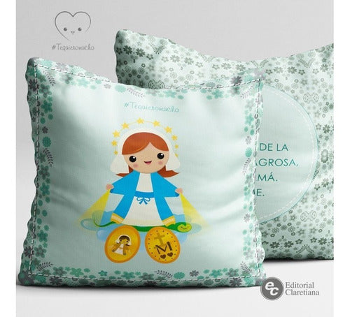 Decorative Cushions with Cheerful and Sweet Religious Illustrations 3