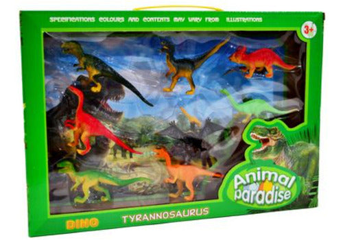 PKI DINOSAUR Set of 8 Dinosaur Figures in a Box 18x5x26cm - SD22771 0