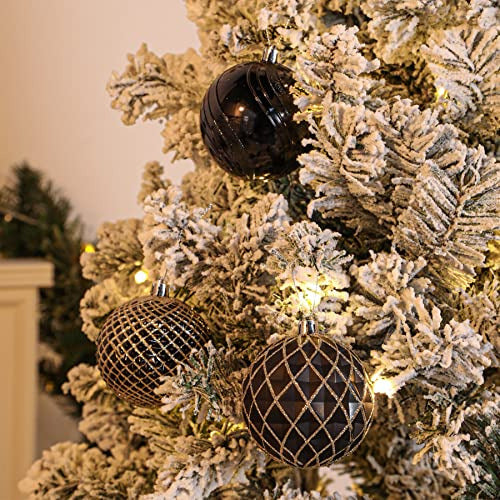 Set of 12 Christmas Tree Decorations - Black 4