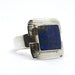 Inspira Joyas Square Ring in 925 Silver and Lapis Lazuli 4