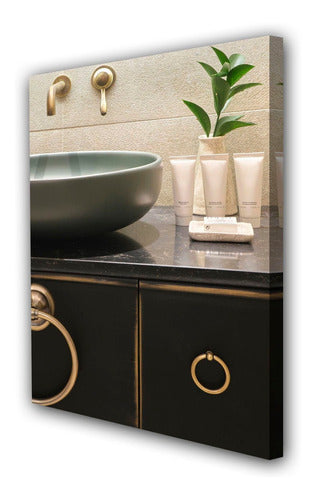 Decorative Canvas Artwork - 20x30cm - Bathroom Faucet Design M1 0