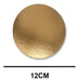 Golden Laminated Cardboard Disk 12cm x 10 Units 1